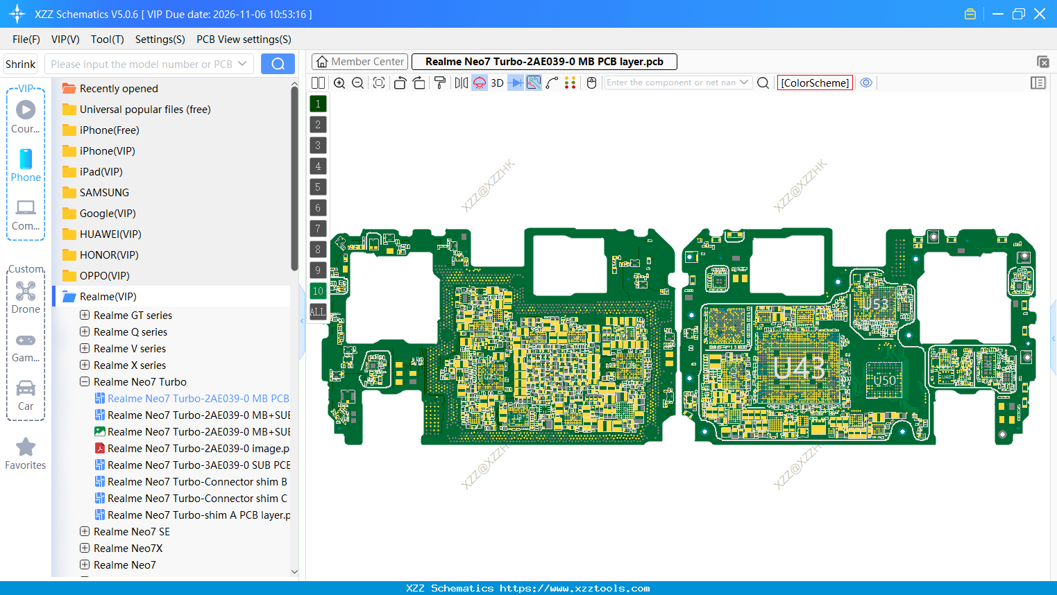 Realme Neo7 Turbo-2AE039-0 MB PCB Layer
